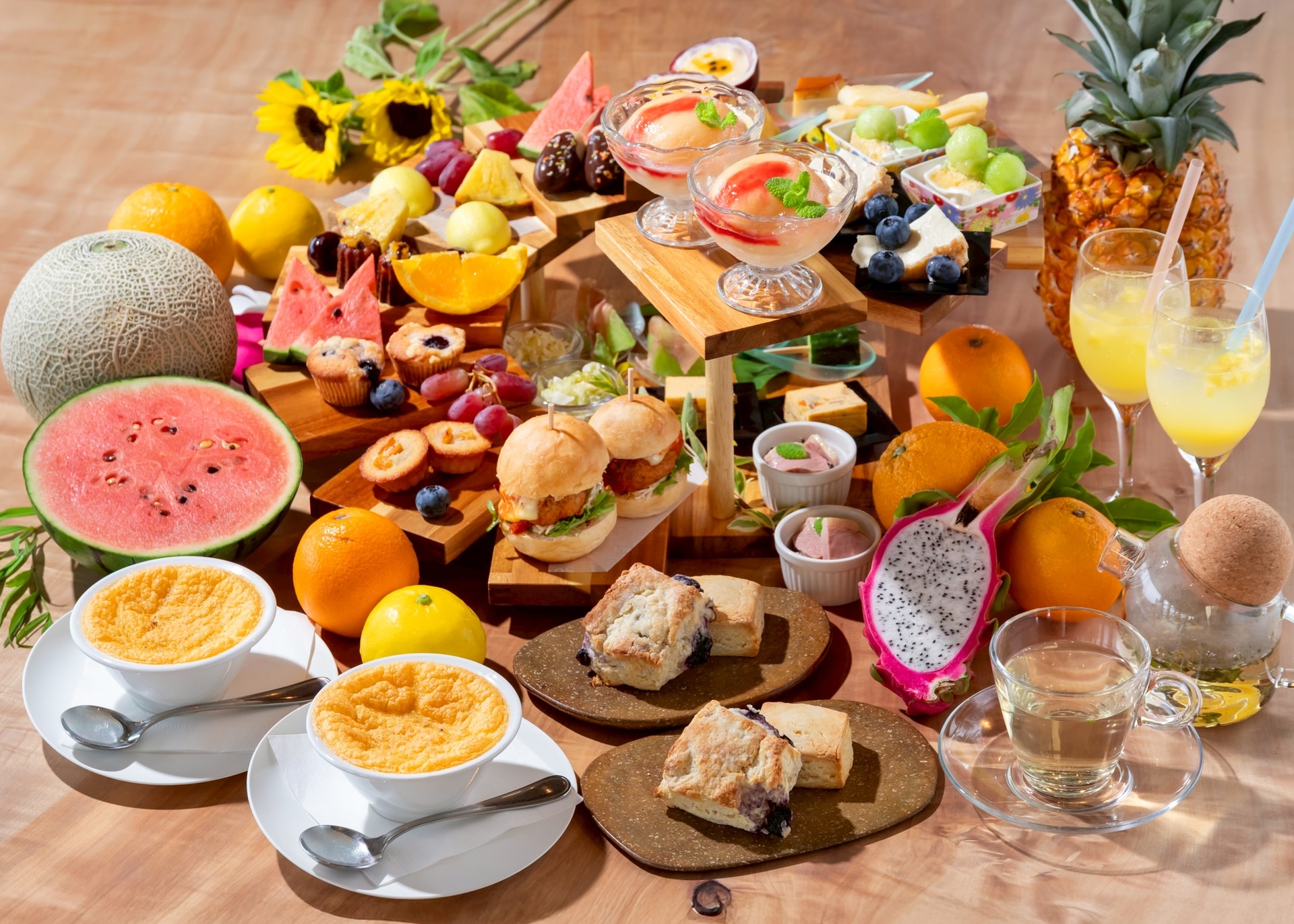 【Cafeアル】夏のアフターヌーンティー🫖🍍🥝🍉🍈🫐