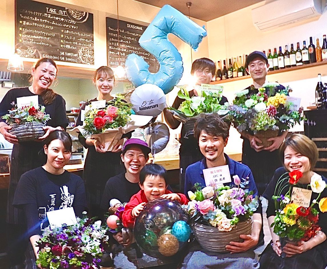 ５周年＆ランチのオープンが早くなります😆